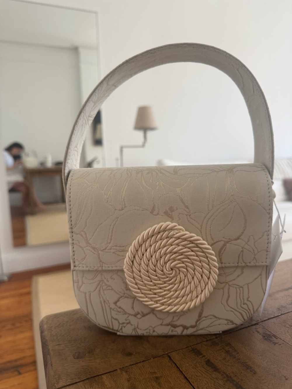 Destree Cream Jacquard Martin Bag - Picture 4 of 4